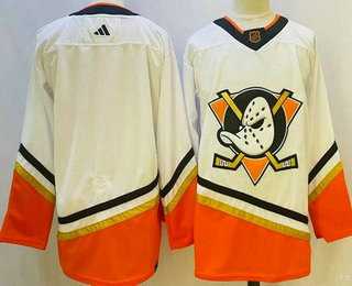 Men%27s Anaheim Ducks Blank White 2022 Reverse Retro Authentic Jersey->anaheim ducks->NHL Jersey